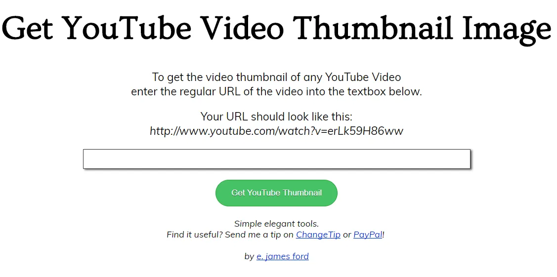 thumbnail grabber from get youtube video thubnail