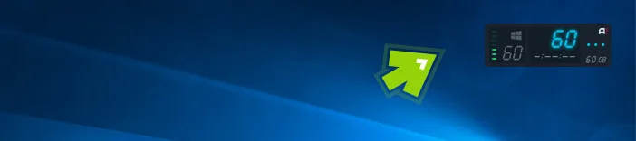 Mirillis Action! - HUD in active desktop recording mode