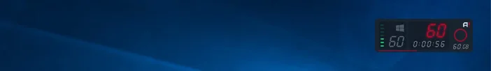 Mirillis Action! - HUD showing desktop recording with progress bar