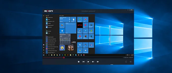 Mirillis Action! - desktop recording playback with Action! player 