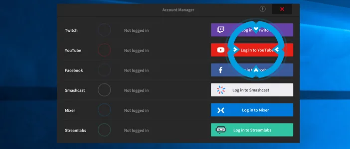 Mirillis Action! - YouTube - Account manager 