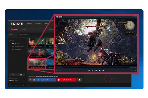 Easy screen recordings playback.